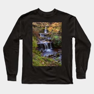 Blaen y Glyn Waterfall, Brecon Beacons National Park Long Sleeve T-Shirt